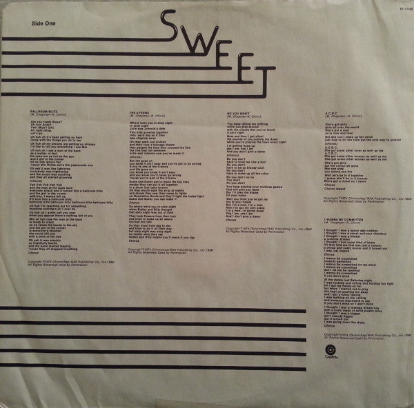 The Sweet : Desolation Boulevard (LP, Album, Los)