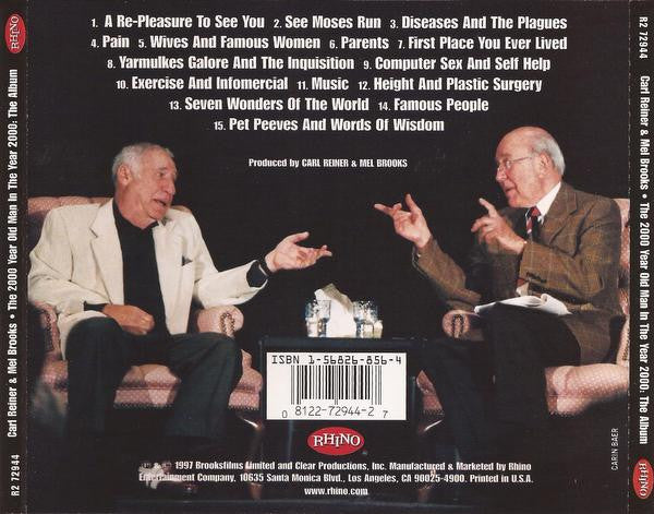 Carl Reiner & Mel Brooks : The 2000 Year Old Man In The Year 2000: The Album (CD, Album)