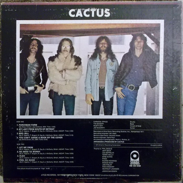 Cactus (3) : Cactus (LP, Album, CTH)