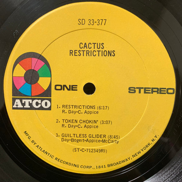 Cactus (3) : Restrictions (LP, Album, PRC)