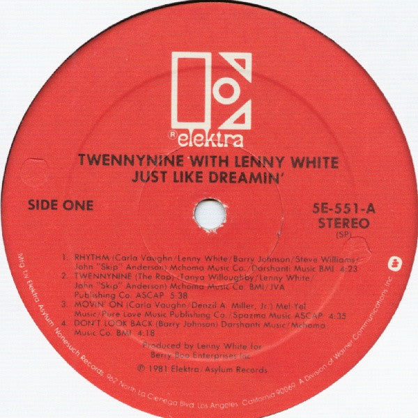 Twennynine With Lenny White : Just Like Dreamin' (LP, Album, Spe)