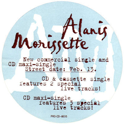 Alanis Morissette : Ironic (CD, Single, Promo)