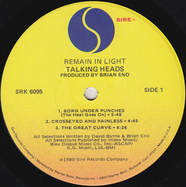Talkingheads* : Remain In Light (LP, Album, Los)
