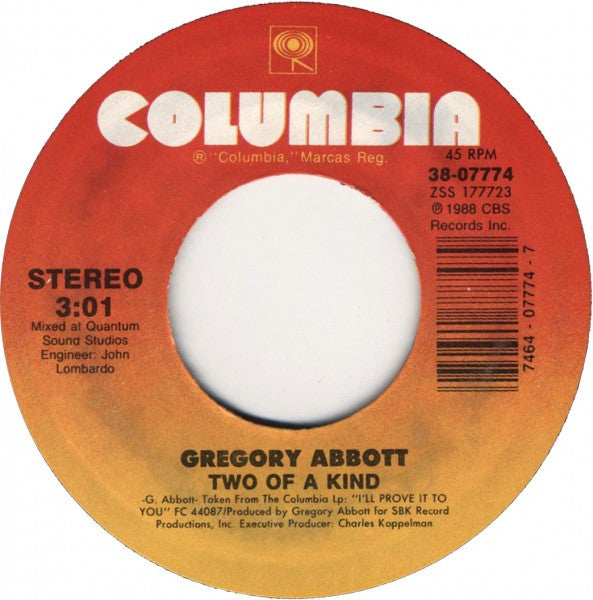 Gregory Abbott : I'll Prove It To You (7", Single)