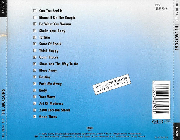 The Jacksons : The Best Of The Jacksons (CD, Comp)