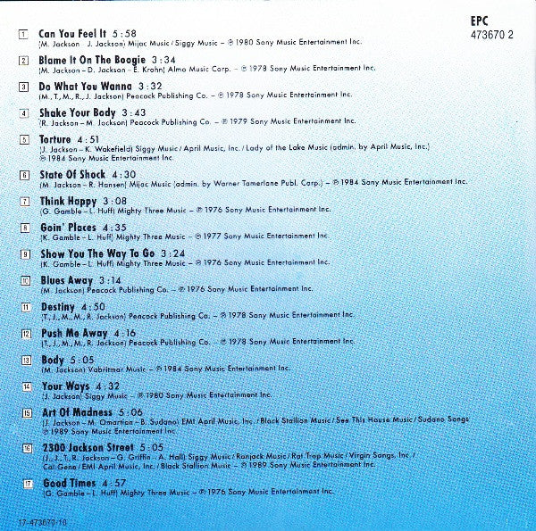 The Jacksons : The Best Of The Jacksons (CD, Comp)