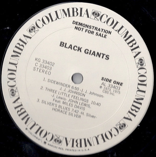 Various : Black Giants (2xLP, Comp, Promo)