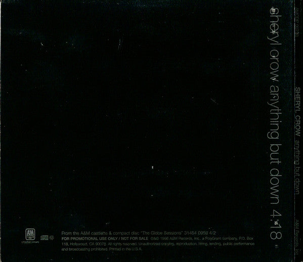 Sheryl Crow : Anything But Down (CD, Single, Promo)