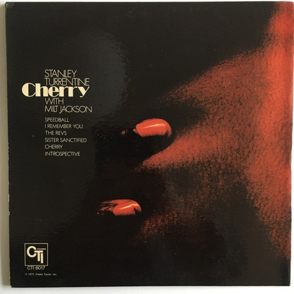 Stanley Turrentine With Milt Jackson : Cherry (LP, Album, Gat)