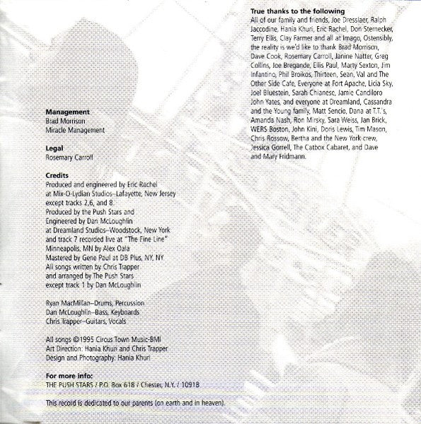 The Push Stars : Meet Me At The Fair (CD, Album)