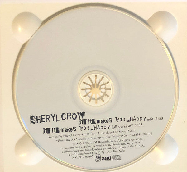 Sheryl Crow : If It Makes You Happy (CD, Single, Promo)