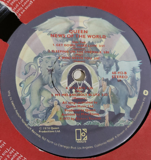 Queen : News Of The World (LP, Album, Gat)