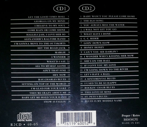Ray Charles : The Gold Collection: 40 Classic Performances (2xCD, Comp, Gol)