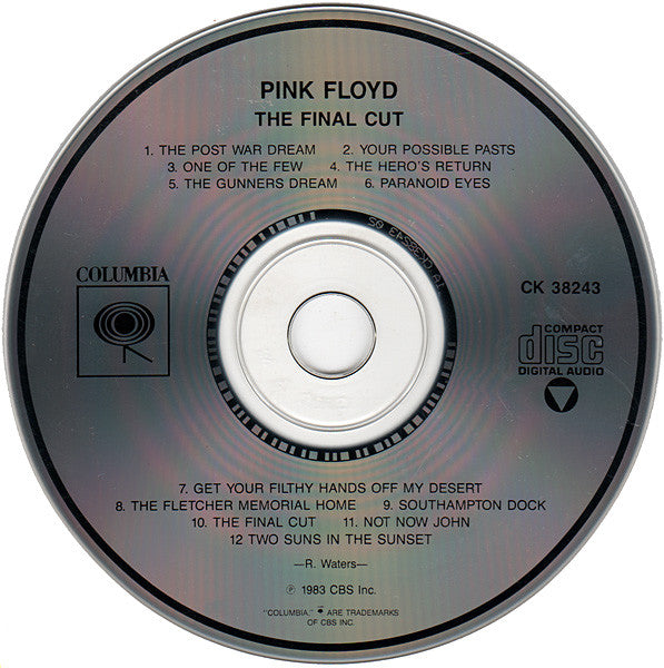 Pink Floyd : The Final Cut (CD, Album, RE)