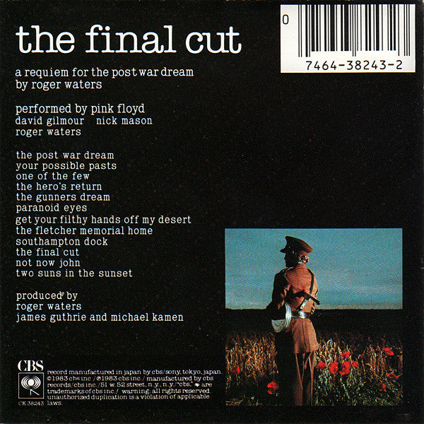 Pink Floyd : The Final Cut (CD, Album, RE)