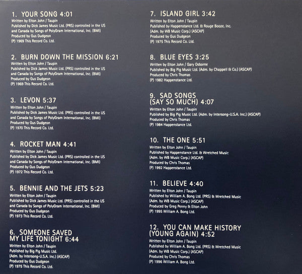 Elton John : Celebrating Elton John's 50th Birthday (CD, Comp, Promo)