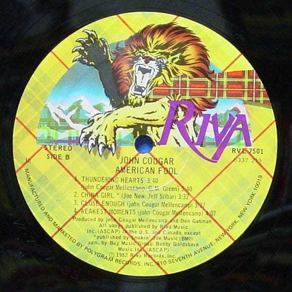 John Cougar* : American Fool (LP, Album, 18 )