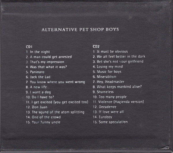 Pet Shop Boys : Alternative (2xCD, Album, Comp + Box, Ltd)