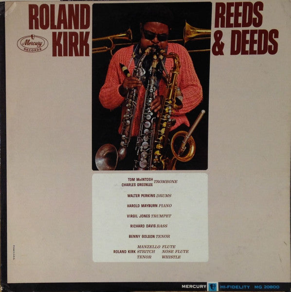 Roland Kirk : Reeds & Deeds (LP, Album, Mono)