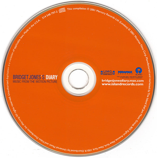 Various : Music From The Motion Picture Bridget Jones's Diary (CD, Comp, Enh)