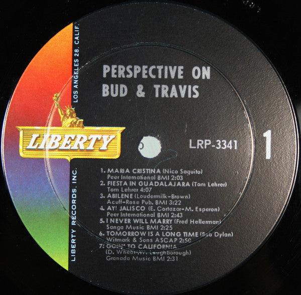 Bud And Travis : Perspective On Bud & Travis (LP, Album, Mono)