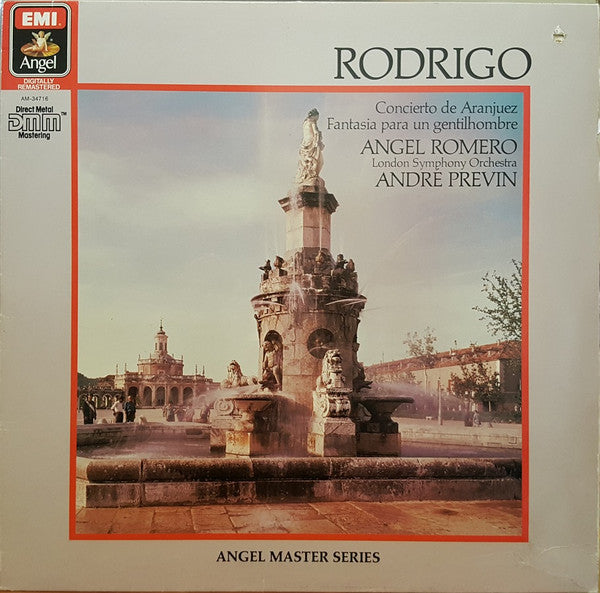 Joaquín Rodrigo - Angel Romero (2), London Symphony Orchestra - André Previn : Concierto De Aranjuez / Fantasia Para Un Gentilhombre (LP, RM, Dir)