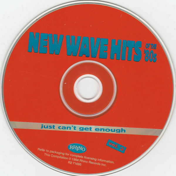 Various : Just Can't Get Enough: New Wave Hits Of The '80s, Vol. 2 (CD, Comp, RM)