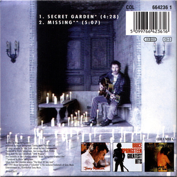 Bruce Springsteen : Secret Garden (CD, Single, Car)