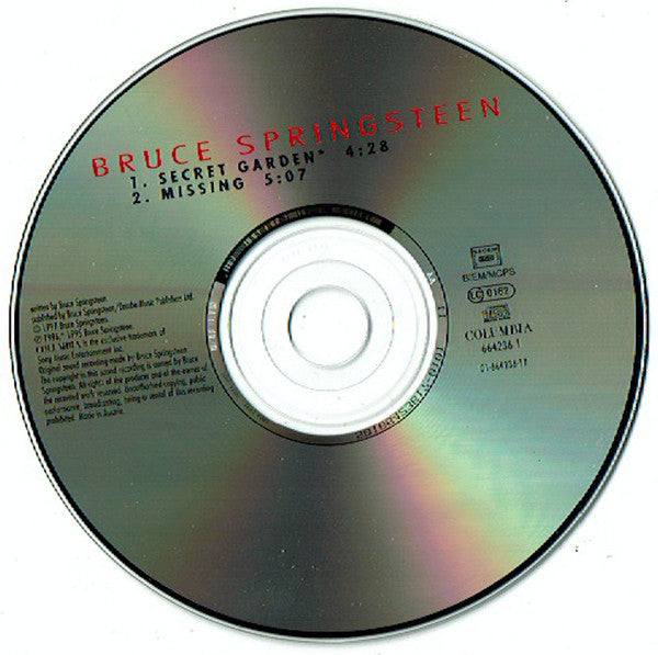 Bruce Springsteen : Secret Garden (CD, Single, Car)