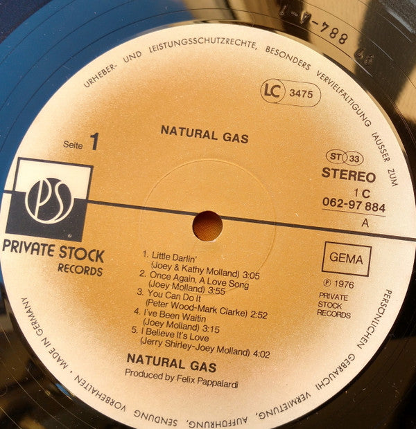 Natural Gas : Natural Gas (LP, Album)