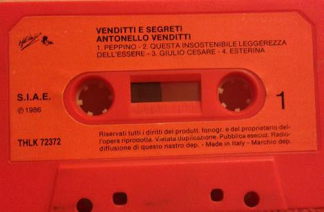 Antonello Venditti : Venditti E Segreti (Cass)