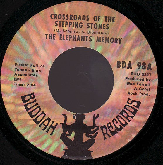 Elephants Memory : Crossroads Of The Stepping Stones / Jungle Gym At The Zoo (7", Single)