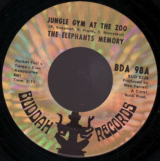 Elephants Memory : Crossroads Of The Stepping Stones / Jungle Gym At The Zoo (7", Single)