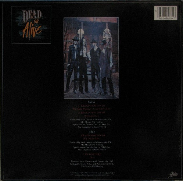 Dead Or Alive : Brand New Lover (12", Single)