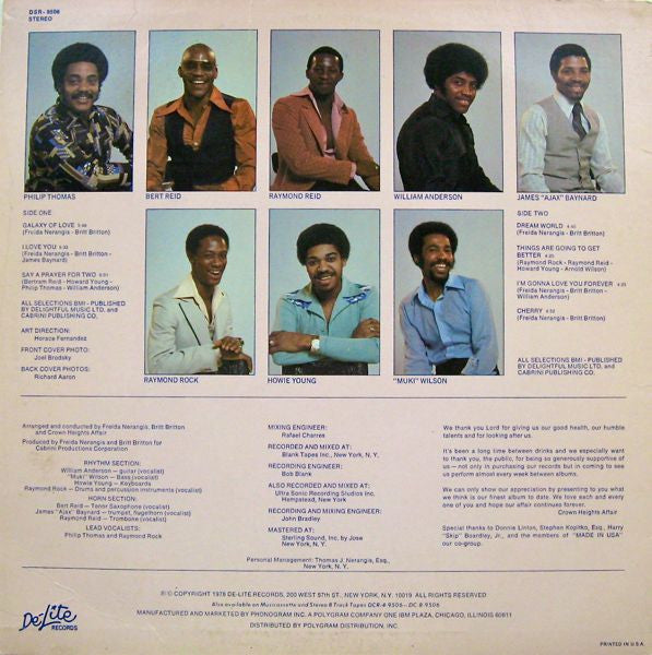 Crown Heights Affair : Dream World (LP, Album)