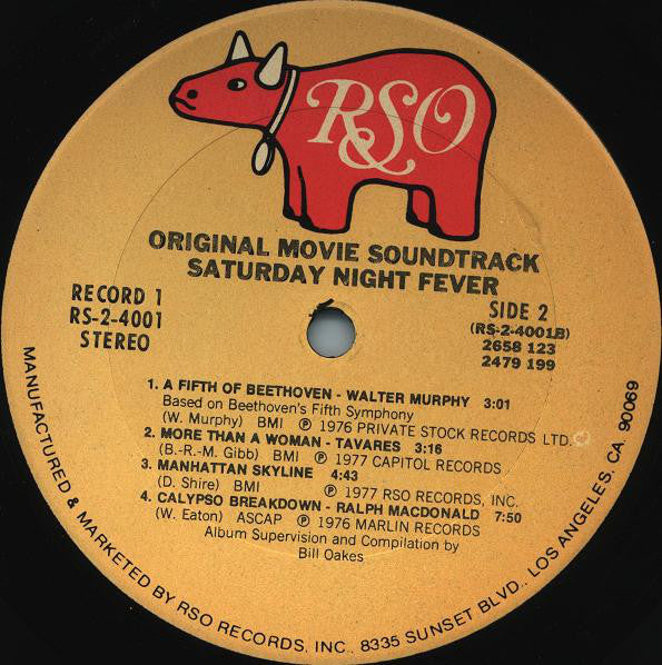 Various : Saturday Night Fever (The Original Movie Sound Track) (2xLP, Album, Comp)