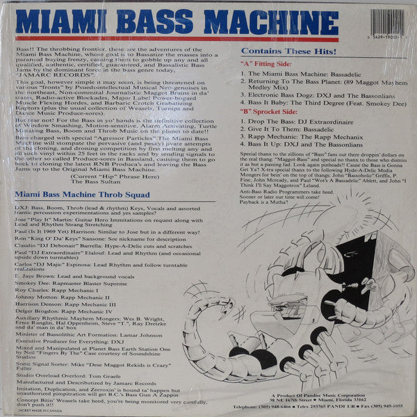 Various : The Miami Bass Machine (LP, Comp)