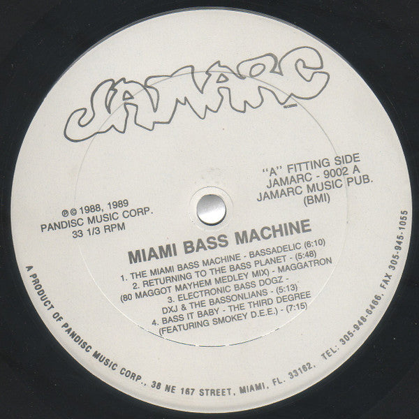 Various : The Miami Bass Machine (LP, Comp)