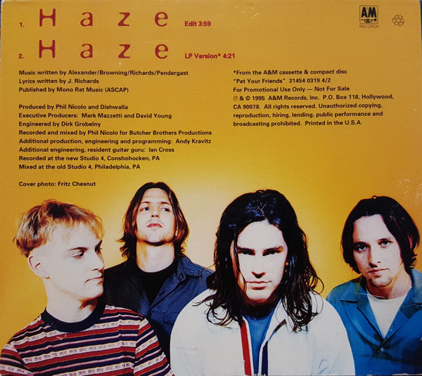 Dishwalla : Haze (CD, Single, Promo)