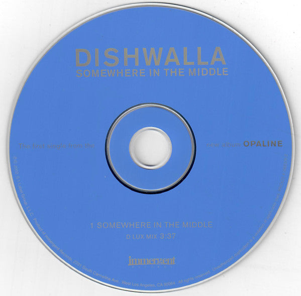 Dishwalla : Somewhere In The Middle (CD, Single, Promo)