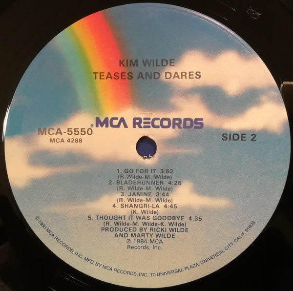 Kim Wilde : Teases & Dares (LP, Album, Glo)