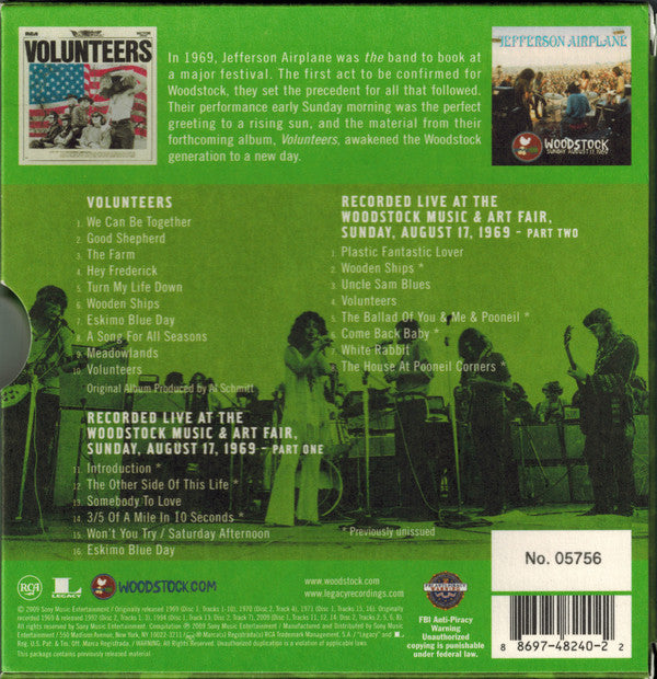 Jefferson Airplane : The Woodstock Experience (CD, Album, RE + CD + Ltd, Num)