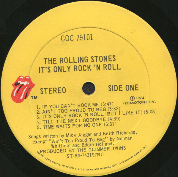 The Rolling Stones : It's Only Rock 'N Roll (LP, Album, PRC)