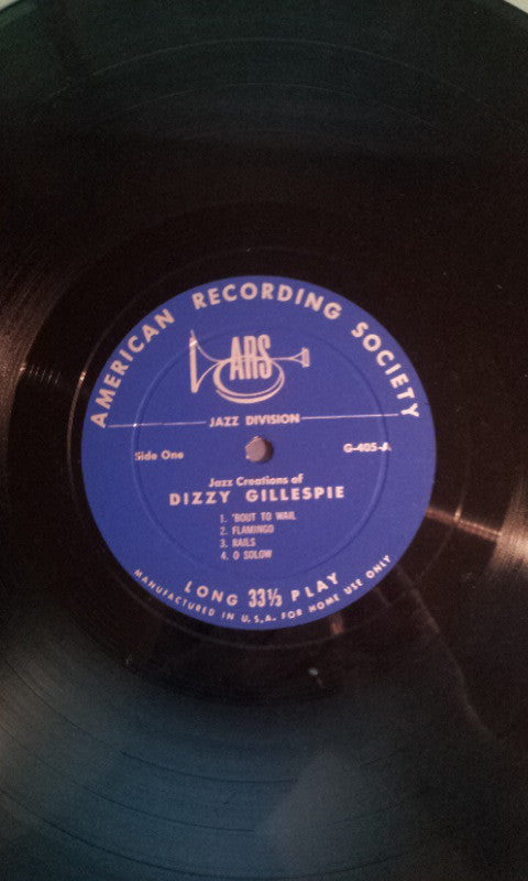 Dizzy Gillespie : Jazz Creations Of Dizzy Gillespie (LP, Album)