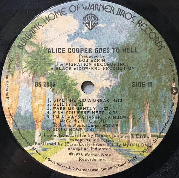 Alice Cooper (2) : Goes To Hell (LP, Album, CTH)