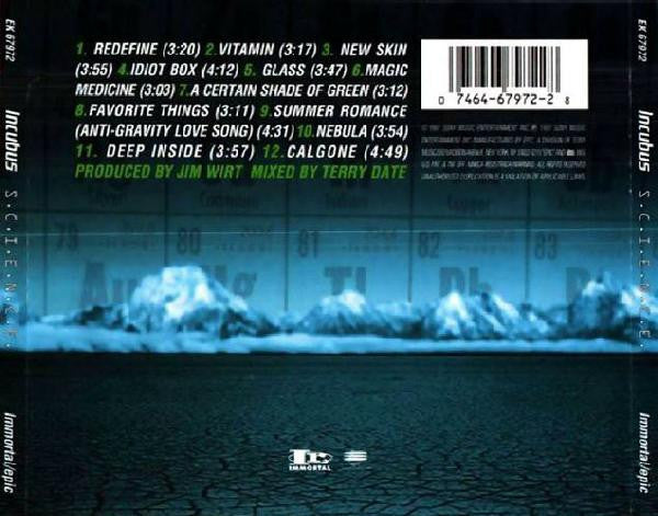 Incubus (2) : S.C.I.E.N.C.E. (CD, Album, Enh)