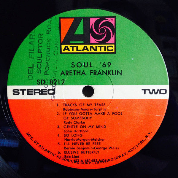 Aretha Franklin : Soul '69 (LP, Album, MGM)
