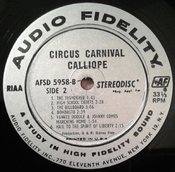 Paul Eakins : Circus Carnival Calliope (LP, Album)