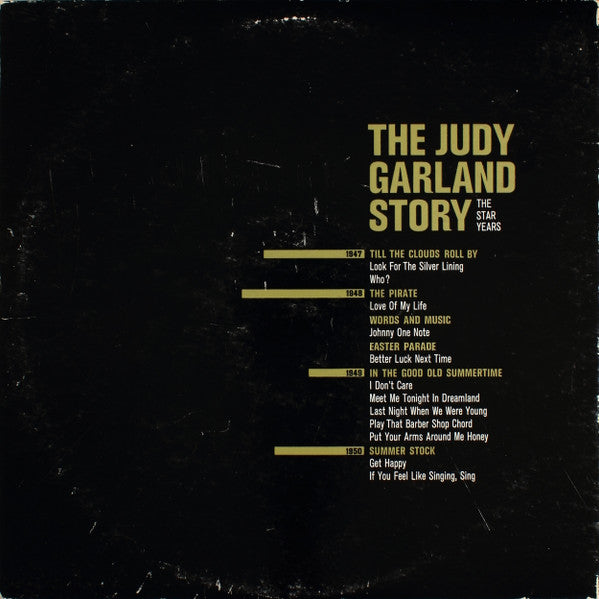 Judy Garland : The Judy Garland Story : The Star Years! (LP, Album, Comp, Gat)