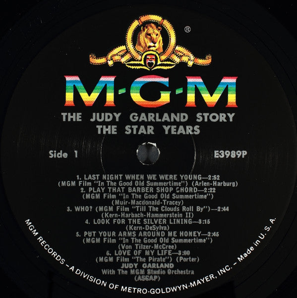 Judy Garland : The Judy Garland Story : The Star Years! (LP, Album, Comp, Gat)